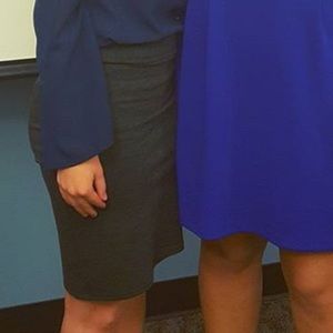 Forever 21 Grey Pencil Skirt
